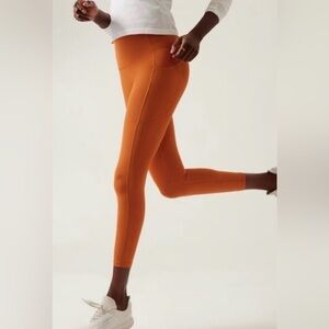 Athleta ultra high-rise Elevation tight Vibrant burnt Orange Leggings M